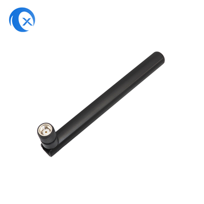 2.4G 868 MHz 2dBi 단일 외부 회전용 고무 듀키 와이파이 안테나 RP SMA 보안 카메라 및 로라용 남성 커넥터