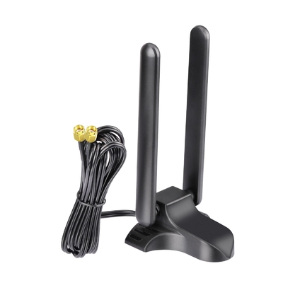 와이파이 6E 안테나 트라이 밴드 2.4GHz 5GHz 6GHz 자기 기반 와이파이 안테나 RP-SMA 커넥터 PC 데스크톱 무선 라우터