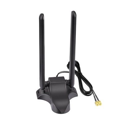 와이파이 6E 안테나 트라이 밴드 2.4GHz 5GHz 6GHz 자기 기반 와이파이 안테나 RP-SMA 커넥터 PC 데스크톱 무선 라우터