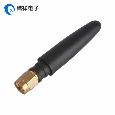 SMA 남성 직선 금판 연결 안테나 868MHz 2dBi 고무 안테나 휴대용, TV, 자동차, 홈 극장