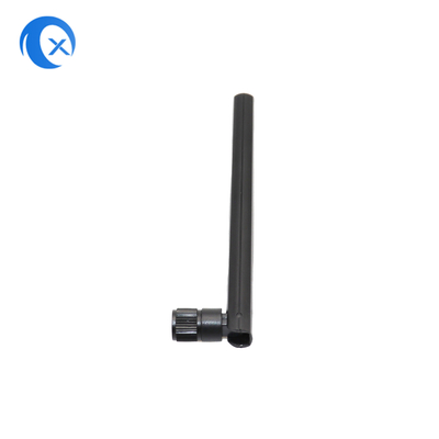2.4G 868 MHz 2dBi 단일 외부 회전용 고무 듀키 와이파이 안테나 RP SMA 보안 카메라 및 로라용 남성 커넥터