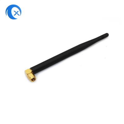 SMA 남성 커넥터 마운트 하이 가인 5dBi 868MHz 2.4G 안테나 NFC 고정 오른쪽 앵글 와이파이 루머 오리 안테나 라우터