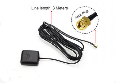 고이득 검정 GPS 항법 안테나 1575.42MHZ 능동태 28 - 차를 위한 30dBi 이익