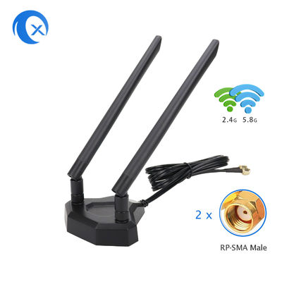 RoHS 2.4 5.8GHz 듀얼 밴드 마그네틱 베이스 안테나 5dBi