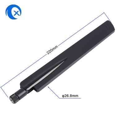 회전대 RP SMA 커넥터가 있는 5dBi 2.4G 5G 듀얼 밴드 옴니 WiFi 안테나