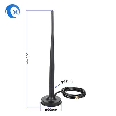 LMR195 케이블이 있는 SMA Male 커넥터 4G LTE 마그네틱 마운트 안테나