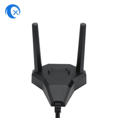 RP SMA Male 커넥터가 있는 2.4GHz 5GHz 자기 WiFi 안테나