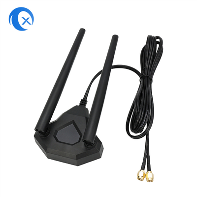 PCI-E 와이파이 네트워크 카드 무선 라우터의 2.4GHz 5GHz 이중 대역 안테나 마그네틱 베이스