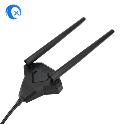 2.4 PC PCI 카드를 위한 / 5.8g 이중 대역 5dBi 자기성 장착대 와이파이 교수 안테나
