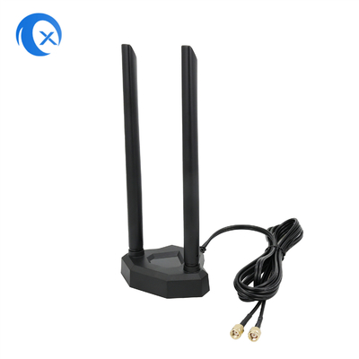 2.4 PC PCI 카드를 위한 / 5.8g 이중 대역 5dBi 자기성 장착대 와이파이 교수 안테나